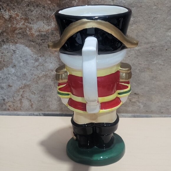 Teleflora Ceramic Nutcracker Soldier Mug Vase Christmas Holiday Decor - Picture 2 of 11
